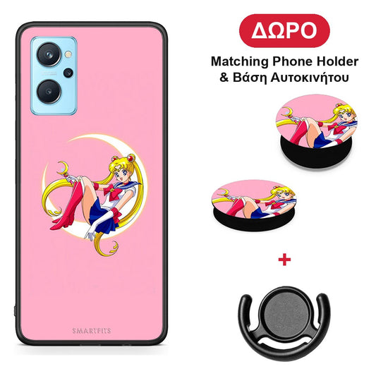 Moon Girl - Oppo A96 θήκη + Δώρο Phone Holder & Βάση Αυτοκινήτου