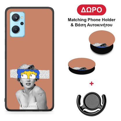 Sim Merilyn - Oppo A96 θήκη + Δώρο Phone Holder & Βάση Αυτοκινήτου