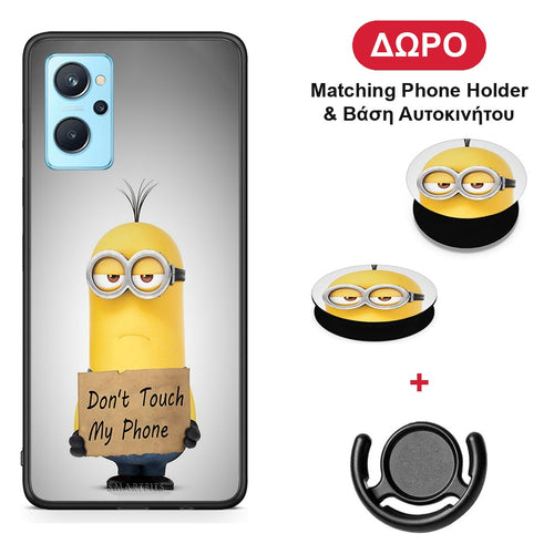Text Minion - Oppo A96 θήκη + Δώρο Phone Holder & Βάση Αυτοκινήτου