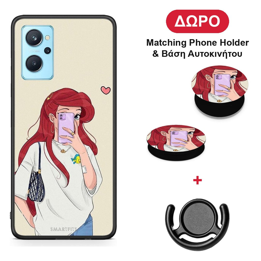 Walking Mermaid - Oppo A96 θήκη + Δώρο Phone Holder & Βάση Αυτοκινήτου