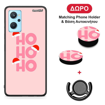 Xmas Ho Ho Ho - Oppo A96 θήκη + Δώρο Phone Holder & Βάση Αυτοκινήτου