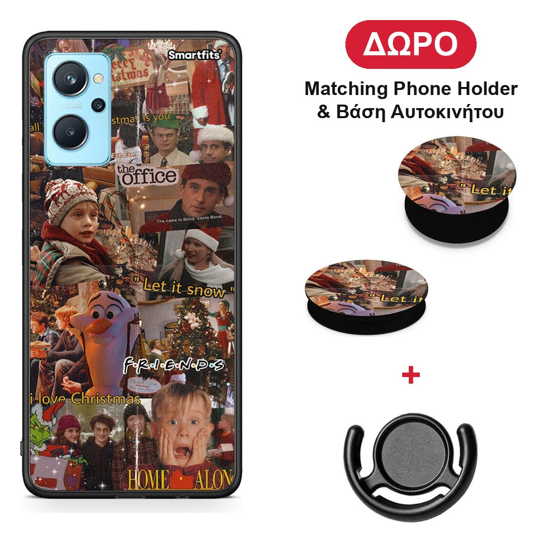 Xmas Wishes - Oppo A96 θήκη + Δώρο Phone Holder & Βάση Αυτοκινήτου