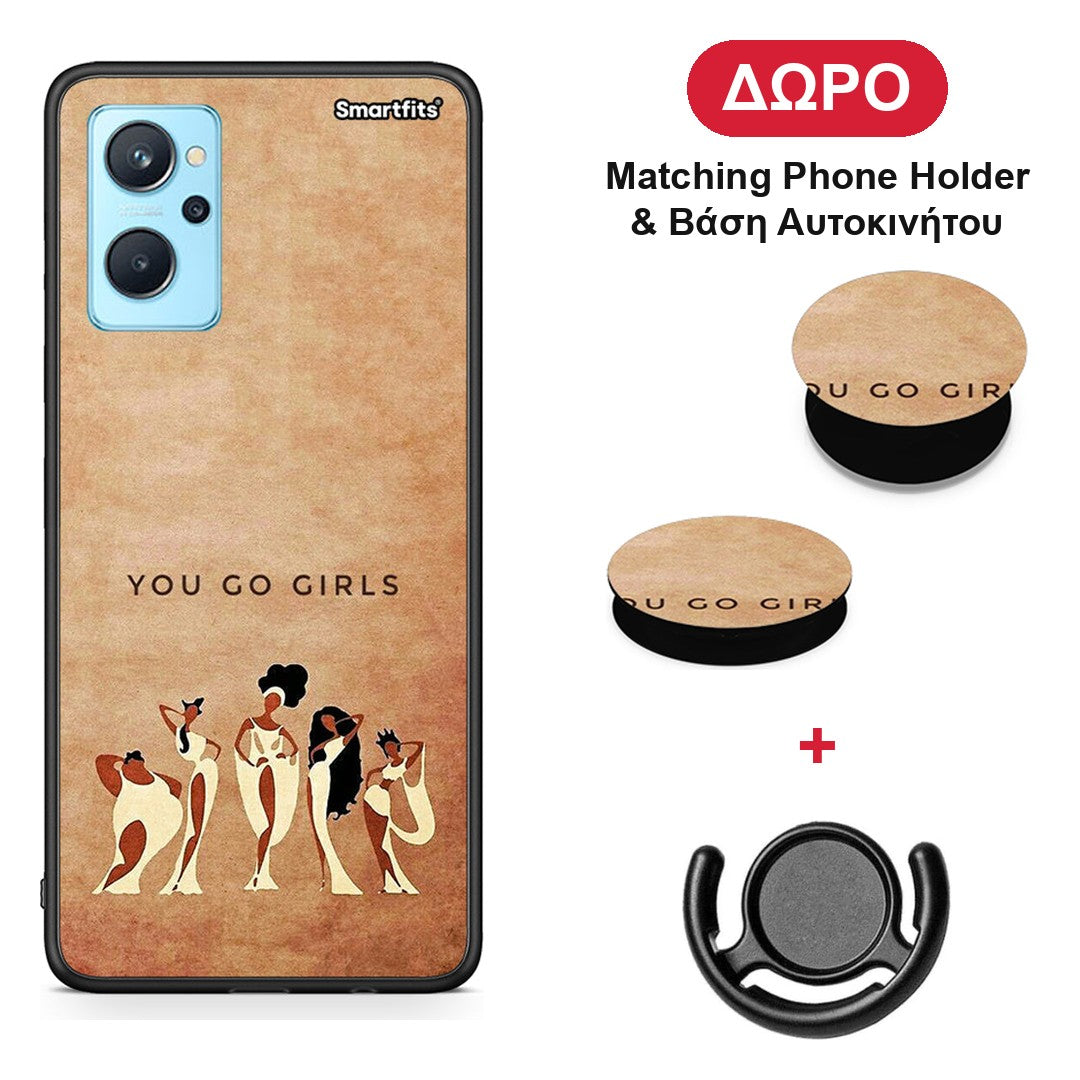You Go Girl - Oppo A96 θήκη + Δώρο Phone Holder & Βάση Αυτοκινήτου