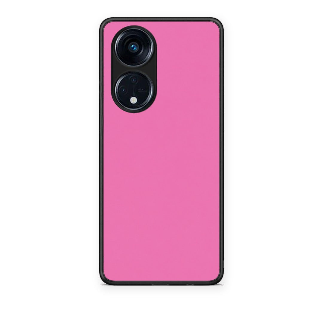 Θήκη Oppo A98 Rose Pink από τη Smartfits με σχέδιο στο πίσω μέρος και μαύρο περίβλημα | Oppo A98 Rose Pink case with colorful back and black bezels
