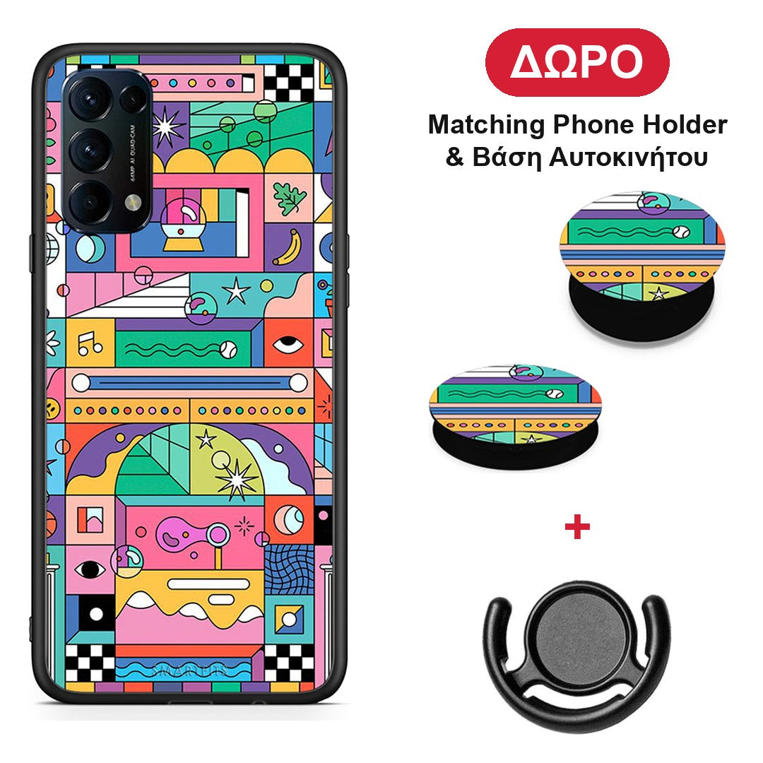Bubbles Soap - Oppo Find X3 Lite / Reno 5 5G / Reno 5 4G θήκη + Δώρο Phone Holder & Βάση Αυτοκινήτου