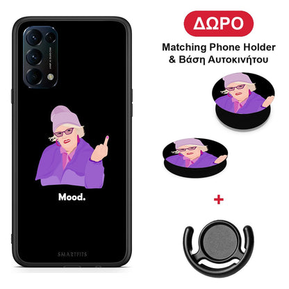 Grandma Mood Black - Oppo Find X3 Lite / Reno 5 5G / Reno 5 4G θήκη + Δώρο Phone Holder & Βάση Αυτοκινήτου
