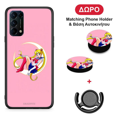 Moon Girl - Oppo Find X3 Lite / Reno 5 5G / Reno 5 4G θήκη + Δώρο Phone Holder & Βάση Αυτοκινήτου