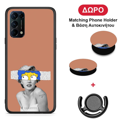 Sim Merilyn - Oppo Find X3 Lite / Reno 5 5G / Reno 5 4G θήκη + Δώρο Phone Holder & Βάση Αυτοκινήτου