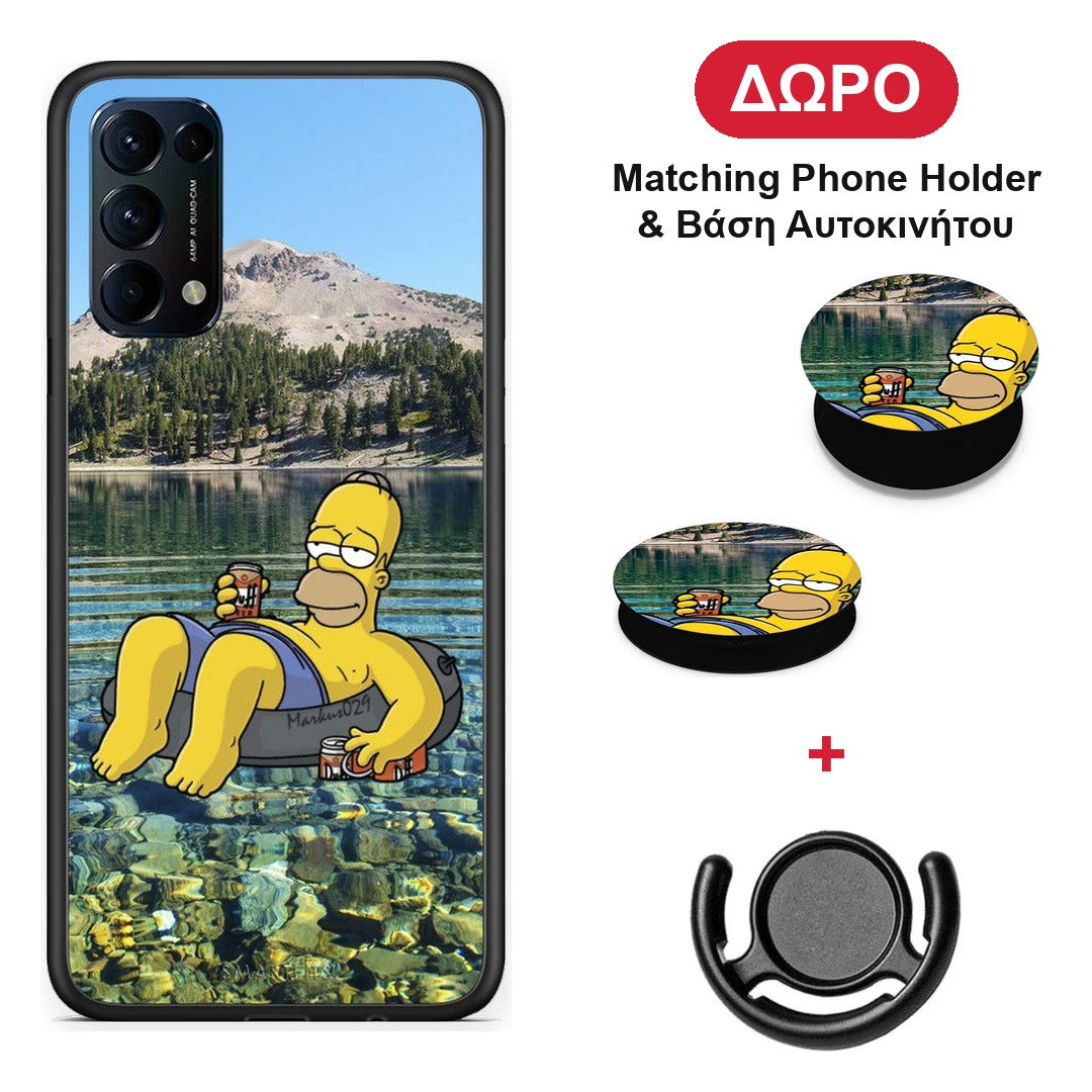 Summer Happiness - Oppo Find X3 Lite / Reno 5 5G / Reno 5 4G θήκη + Δώρο Phone Holder & Βάση Αυτοκινήτου