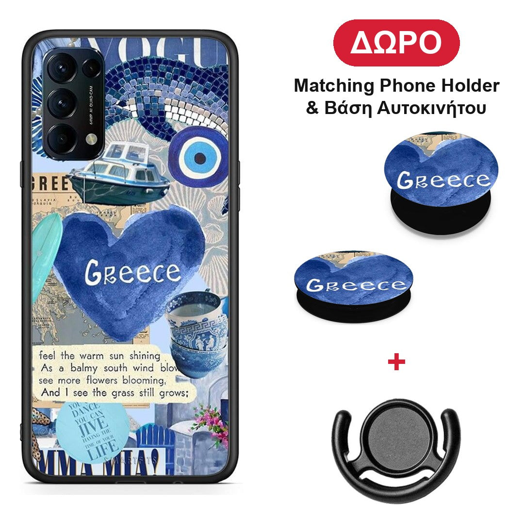 Summer In Greece - Oppo Find X3 Lite / Reno 5 5G / Reno 5 4G θήκη + Δώρο Phone Holder & Βάση Αυτοκινήτου