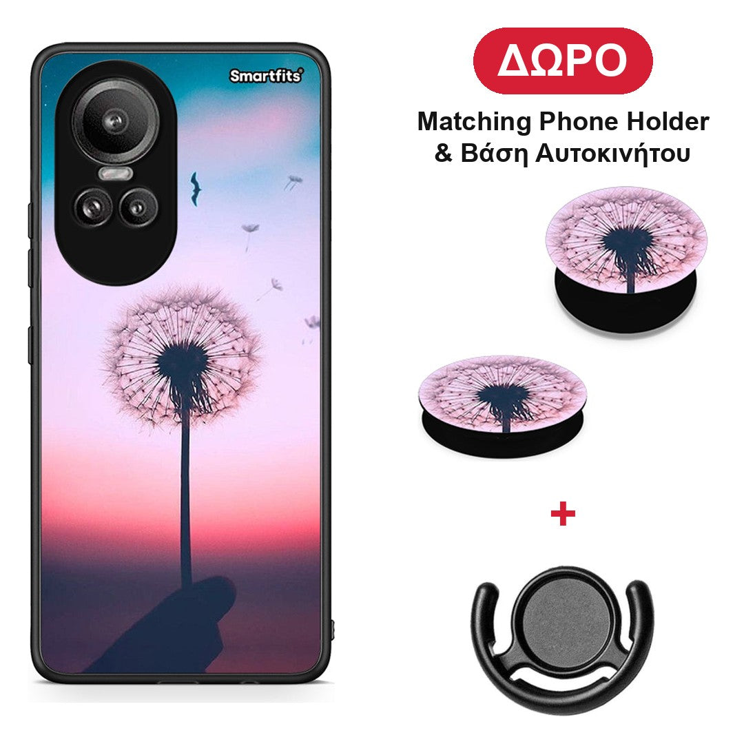 Boho Wish - Oppo Reno10 Pro θήκη + Δώρο Phone Holder & Βάση Αυτοκινήτου