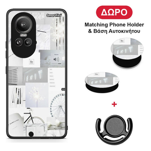 Collage Make Me Wonder - Oppo Reno10 Pro θήκη + Δώρο Phone Holder & Βάση Αυτοκινήτου