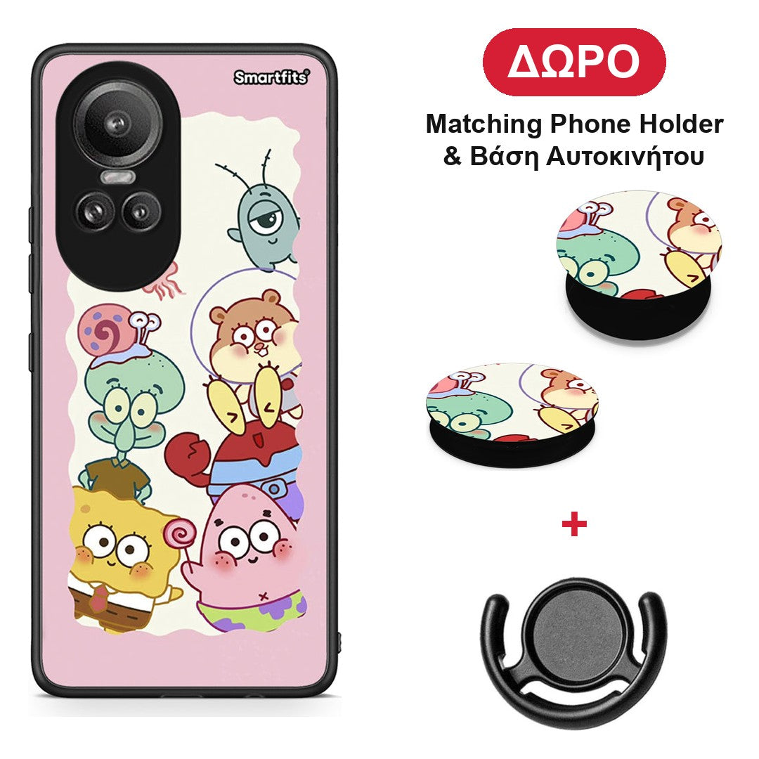 Cute Companion - Oppo Reno10 Pro θήκη + Δώρο Phone Holder & Βάση Αυτοκινήτου