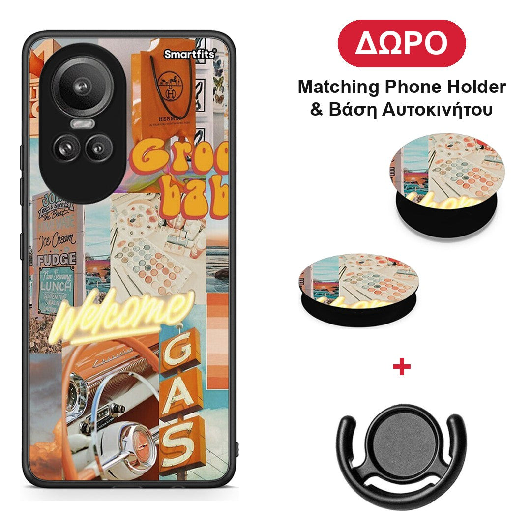 Groovy Babe - Oppo Reno10 Pro θήκη + Δώρο Phone Holder & Βάση Αυτοκινήτου