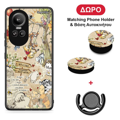 Happy Friends - Oppo Reno10 Pro θήκη + Δώρο Phone Holder & Βάση Αυτοκινήτου