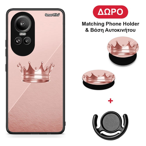 Minimal Crown - Oppo Reno10 Pro θήκη + Δώρο Phone Holder & Βάση Αυτοκινήτου