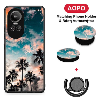 Summer Sky - Oppo Reno10 Pro θήκη + Δώρο Phone Holder & Βάση Αυτοκινήτου