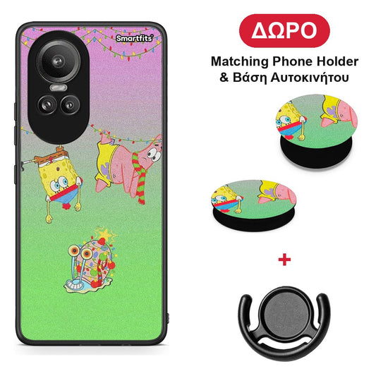 Xmas Lights - Oppo Reno10 Pro θήκη + Δώρο Phone Holder & Βάση Αυτοκινήτου