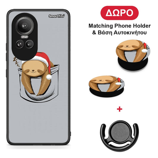 Xmas Zzzz - Oppo Reno10 Pro θήκη + Δώρο Phone Holder & Βάση Αυτοκινήτου