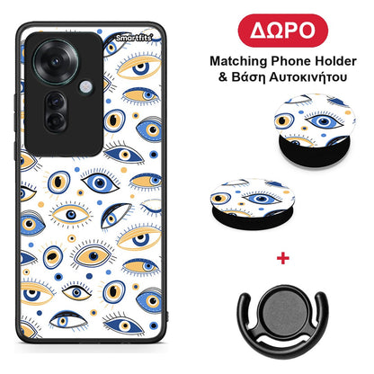 Ftou Ftou - Oppo Reno11 F 5G θήκη + Δώρο Phone Holder & Βάση Αυτοκινήτου
