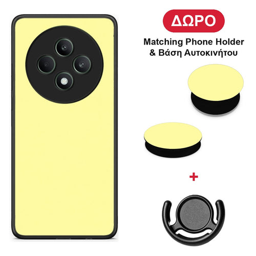 Butter Yellow - Oppo Reno12 F 5G / FS 5G θήκη + Δώρο Phone Holder & Βάση Αυτοκινήτου