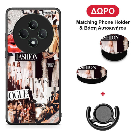 Collage Fashion - Oppo Reno12 F 5G / FS 5G θήκη + Δώρο Phone Holder & Βάση Αυτοκινήτου