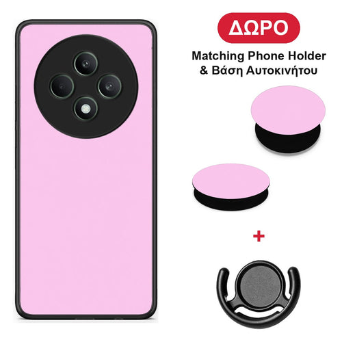 Cotton Candy Pink - Oppo Reno12 F 5G / FS 5G θήκη + Δώρο Phone Holder & Βάση Αυτοκινήτου