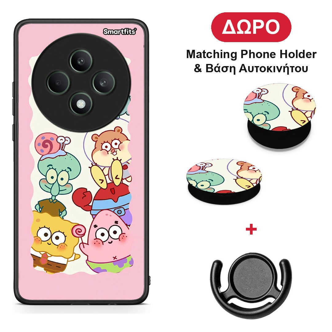 Cute Companion - Oppo Reno12 F 5G / FS 5G θήκη + Δώρο Phone Holder & Βάση Αυτοκινήτου
