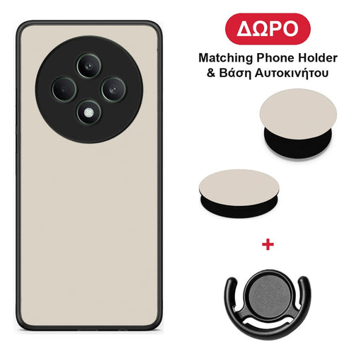 Ivory Beige - Oppo Reno12 F 5G / FS 5G θήκη + Δώρο Phone Holder & Βάση Αυτοκινήτου