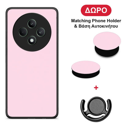 Pale Pink - Oppo Reno12 F 5G / FS 5G θήκη + Δώρο Phone Holder & Βάση Αυτοκινήτου