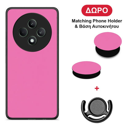 Rose Pink - Oppo Reno12 F 5G / FS 5G θήκη + Δώρο Phone Holder & Βάση Αυτοκινήτου