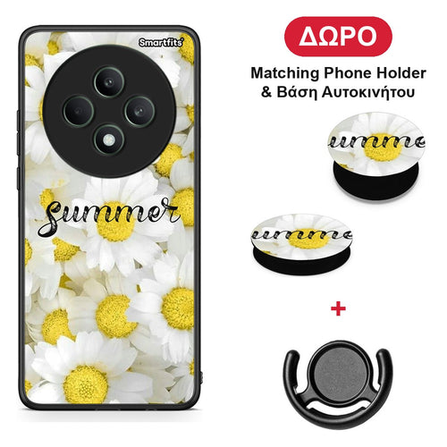 Summer Daisies - Oppo Reno12 F 5G / FS 5G θήκη + Δώρο Phone Holder & Βάση Αυτοκινήτου