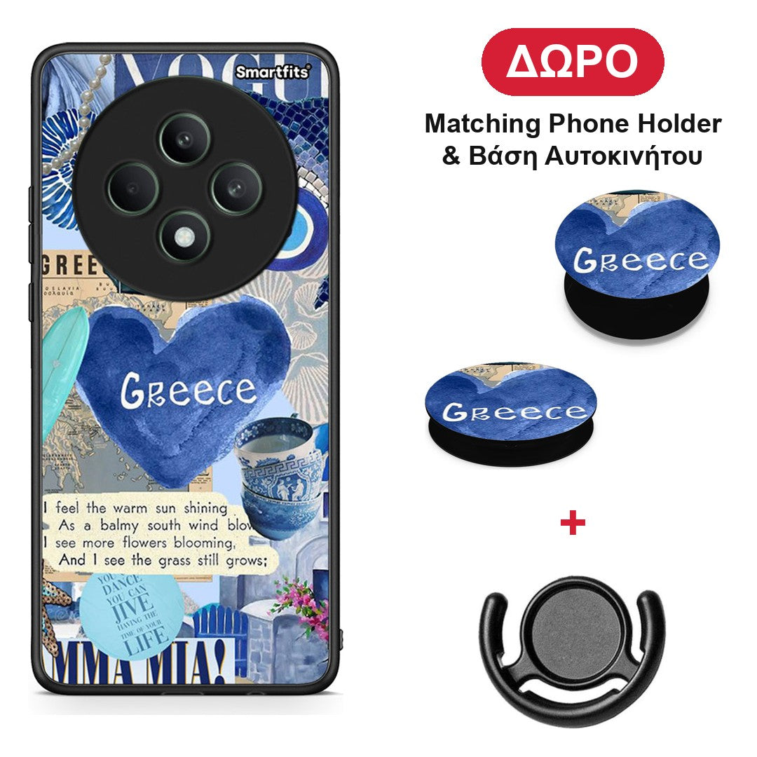 Summer In Greece - Oppo Reno12 F 5G / FS 5G θήκη + Δώρο Phone Holder & Βάση Αυτοκινήτου