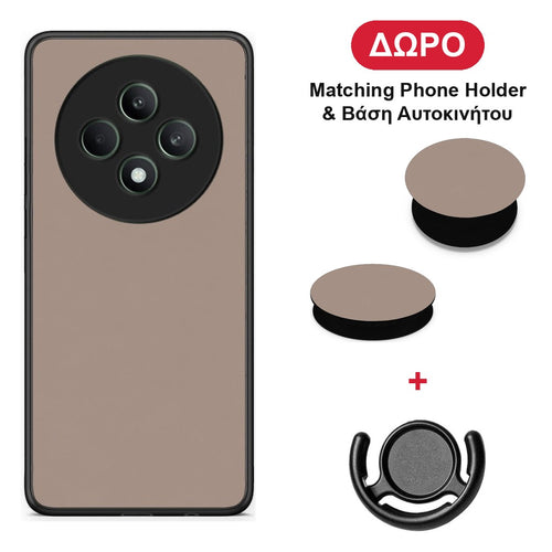 Warm Taupe - Oppo Reno12 F 5G / FS 5G θήκη + Δώρο Phone Holder & Βάση Αυτοκινήτου