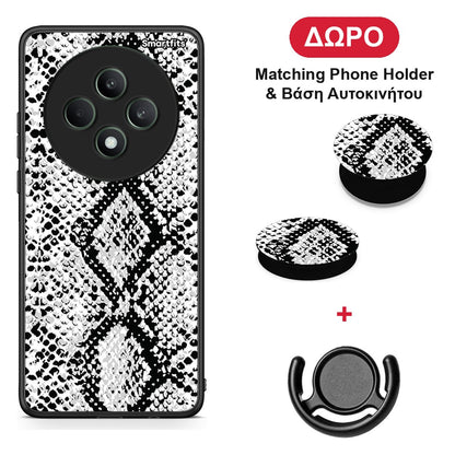 Animal White Snake - Oppo Reno12 F 5G / FS 5G θήκη + Δώρο Phone Holder & Βάση Αυτοκινήτου