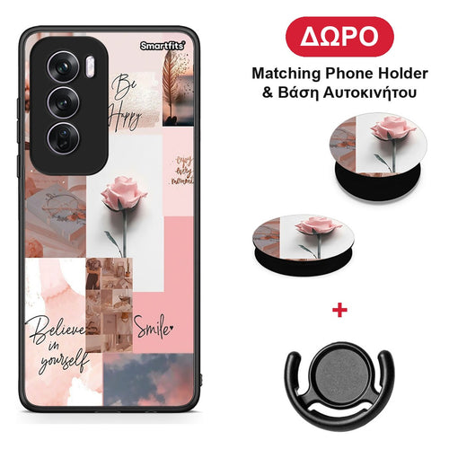 Aesthetic Collage - Oppo Reno12 Pro θήκη + Δώρο Phone Holder & Βάση Αυτοκινήτου
