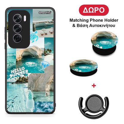 Aesthetic Summer - Oppo Reno12 Pro θήκη + Δώρο Phone Holder & Βάση Αυτοκινήτου