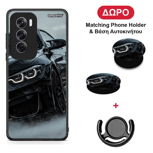 Black BMW - Oppo Reno12 Pro θήκη + Δώρο Phone Holder & Βάση Αυτοκινήτου