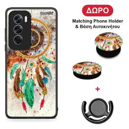 Boho DreamCatcher - Oppo Reno12 Pro θήκη + Δώρο Phone Holder & Βάση Αυτοκινήτου