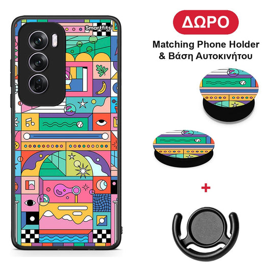 Bubbles Soap - Oppo Reno12 Pro θήκη + Δώρο Phone Holder & Βάση Αυτοκινήτου