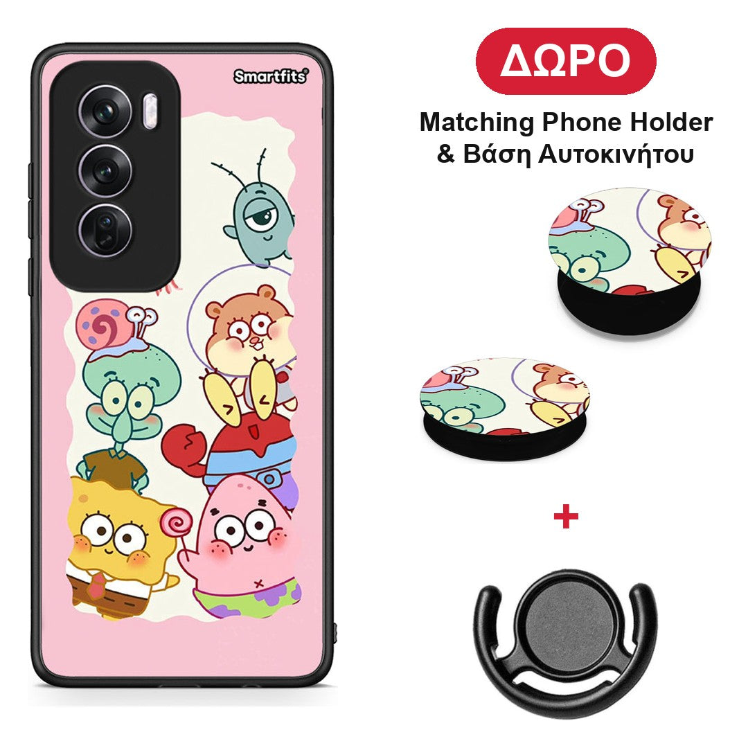 Cute Companion - Oppo Reno12 Pro θήκη + Δώρο Phone Holder & Βάση Αυτοκινήτου