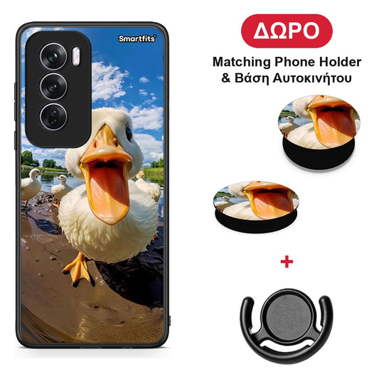 Duck Face - Oppo Reno12 Pro θήκη + Δώρο Phone Holder & Βάση Αυτοκινήτου