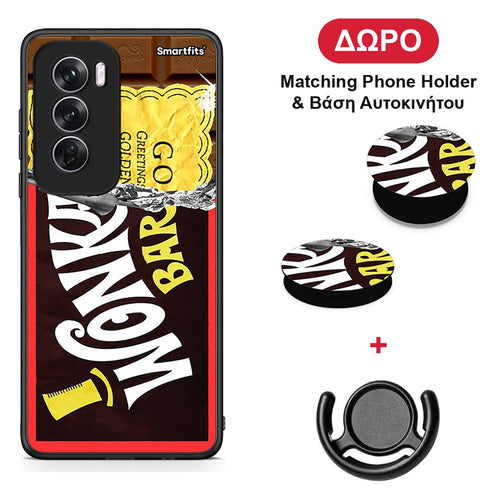 Golden Ticket - Oppo Reno12 Pro θήκη + Δώρο Phone Holder & Βάση Αυτοκινήτου