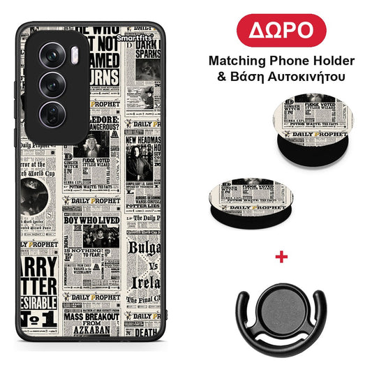Harry Paper - Oppo Reno12 Pro θήκη + Δώρο Phone Holder & Βάση Αυτοκινήτου