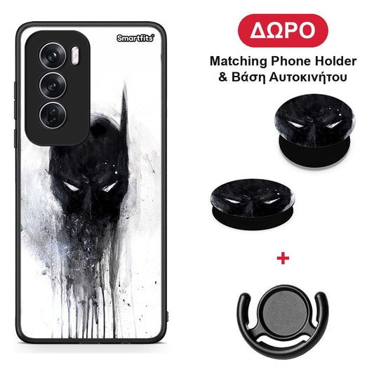 Hero Paint Bat - Oppo Reno12 Pro θήκη + Δώρο Phone Holder & Βάση Αυτοκινήτου