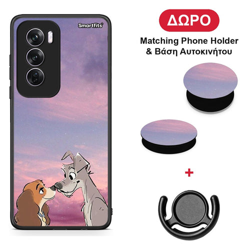 Lady And Tramp - Oppo Reno12 Pro θήκη + Δώρο Phone Holder & Βάση Αυτοκινήτου