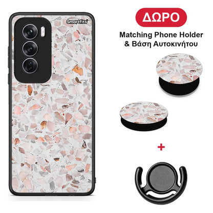 Marble Terrazzo - Oppo Reno12 Pro θήκη + Δώρο Phone Holder & Βάση Αυτοκινήτου