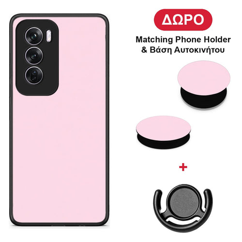 Pale Pink - Oppo Reno12 Pro θήκη + Δώρο Phone Holder & Βάση Αυτοκινήτου