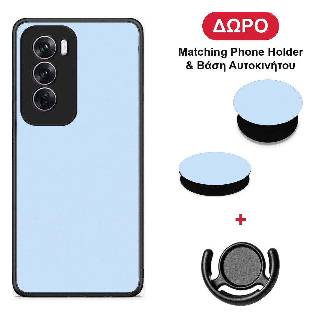 Powder Blue - Oppo Reno12 Pro θήκη + Δώρο Phone Holder & Βάση Αυτοκινήτου