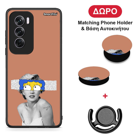Sim Merilyn - Oppo Reno12 Pro θήκη + Δώρο Phone Holder & Βάση Αυτοκινήτου